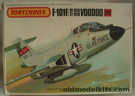 Matchbox 1/72 McDonnell F-101F / RF-101B / CF-101B Voodoo - USAF (2) and RCAF, PK-411 plastic model kit